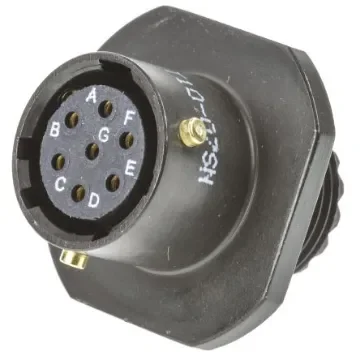Amphenol Limited, 62GB 7 Way Cable Mount MIL Spec Circular Connector Receptacle, Socket Contacts,Shell Size 10, Bayonet - 62GB-51T10-07SN product image