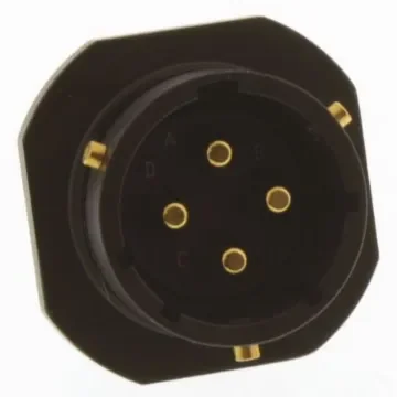Amphenol Limited, 62GB 4 Way Cable Mount MIL Spec Circular Connector Receptacle, Pin Contacts,Shell Size 14, Bayonet - 62GB-51T14-04PN product image