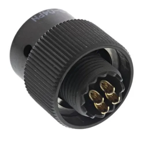 Amphenol Limited, 62GB 4 Way Cable Mount MIL Spec Circular Connector Plug, Pin Contacts,Shell Size 8, Bayonet Coupling, - 62GB-56T08-04PN product image