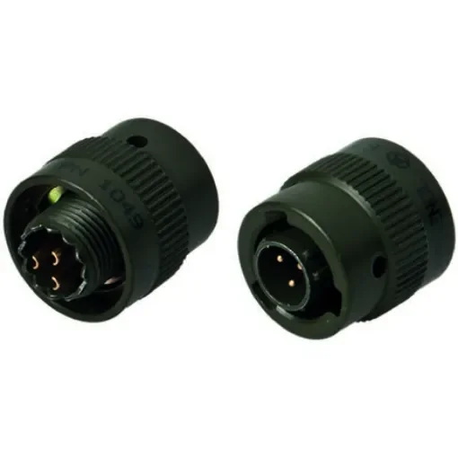 Amphenol Limited, 62GB 3 Way Cable Mount MIL Spec Circular Connector Plug, Pin Contacts,Shell Size 8, Bayonet Coupling, - 62GB-56T08-98PN product image