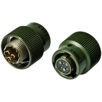 Amphenol Limited, 62GB 3 Way Cable Mount MIL Spec Circular Connector Plug, Socket Contacts,Shell Size 8, Bayonet - 62GB-56T08-98SN product image