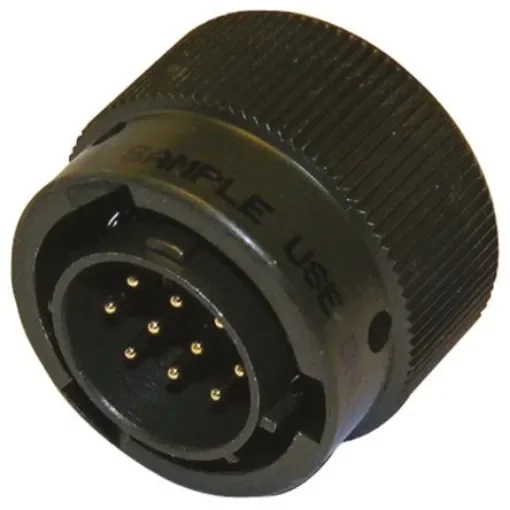 Amphenol Limited, 62GB 10 Way Cable Mount MIL Spec Circular Connector Plug, Pin Contacts,Shell Size 12, Bayonet - 62GB-56TG12-10PN product image