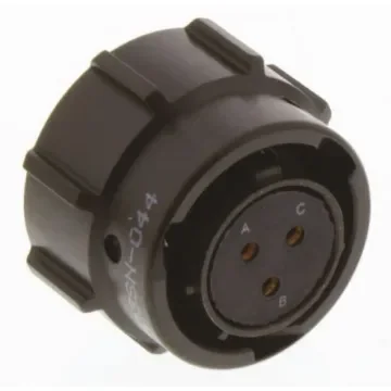 Amphenol Limited, 62GB 3 Way Cable Mount MIL Spec Circular Connector Plug, Socket Contacts,Shell Size 12, Bayonet - 62GB-56TG12-03SN(044) product image
