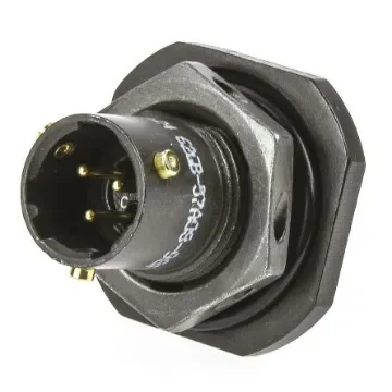 Amphenol Limited, 62GB 3 Way Panel Mount MIL Spec Circular Connector Receptacle, Pin Contacts,Shell Size 8, Bayonet - 62GB-57A08-98PN product image