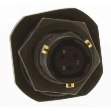 Amphenol Limited, 62GB 3 Way Panel Mount MIL Spec Circular Connector Receptacle, Socket Contacts,Shell Size 8, Bayonet - 62GB-57A08-98SN product image