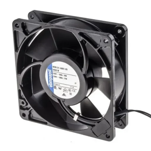 ebm-papst 5900 Series Axial Fan, 230 V ac, AC Operation, 180m³/h, 18W, 78mA Max, 127 x 127 x 38mm - 5950W product image