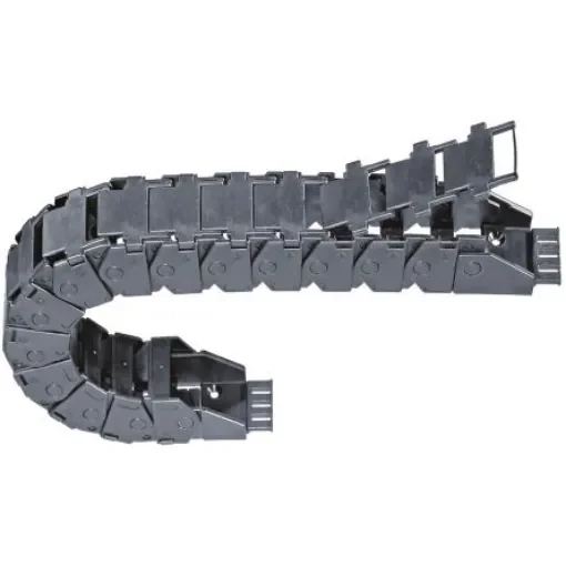 Igus 17, e-chain Black Cable Chain - Flexible Slot, W93 mm x D39mm, L1m, 125 mm Min. Bend Radius, Igumid G - 17.6.125.0 product image