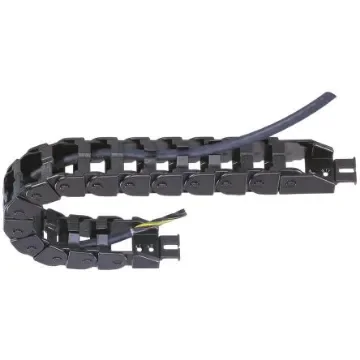 Igus e-chain, Z08 Black Cable Chain - Flexible Slot, W28.2 mm x D19.3mm, L1m, 28 mm Min. Bend Radius, Igumid NB - Z08.20.028.0 product image