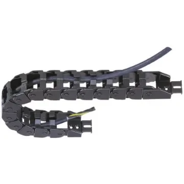 Igus e-chain, Z08 Black Cable Chain - Flexible Slot, W38.2 mm x D19.3mm, L1m, 38 mm Min. Bend Radius, Igumid NB - Z08.30.038.0 product image