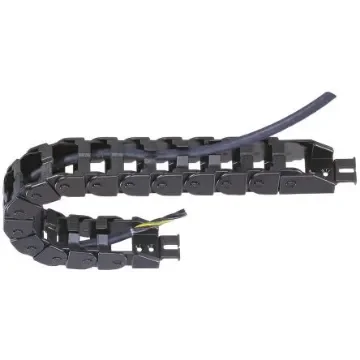 Igus e-chain, Z08 Black Cable Chain - Flexible Slot, W38.2 mm x D19.3mm, L1m, 48 mm Min. Bend Radius, Igumid NB - Z08.30.048.0 product image