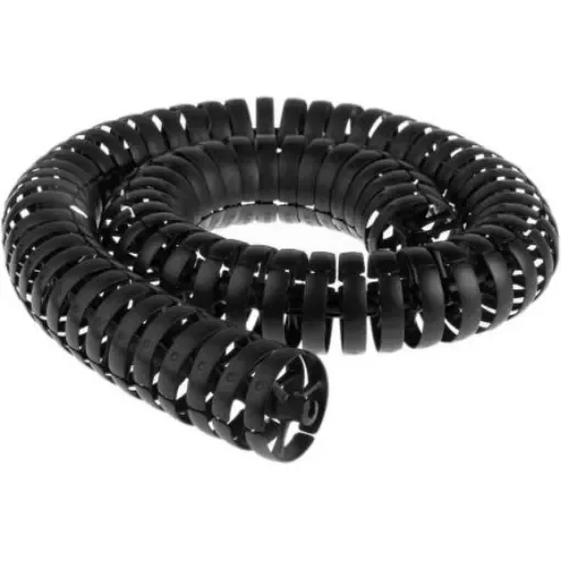 Igus TRL Black Triflex 3D Chain - Flexible Slot, W45 (Dia.) mm x, L1m, 58 mm Min. Bend Radius, Igumid NB - TRL.40.058.0 product image