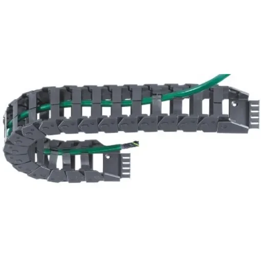 Igus e-chain, Z16 Black Cable Chain - Flexible Slot, W62.5 mm x D39mm, L1m, 100 mm Min. Bend Radius, Igumid NB - Z16.4.100.0 product image