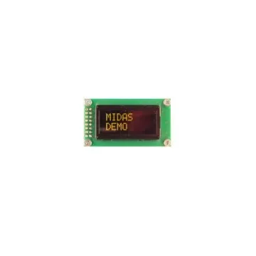 Midas Yellow Passive matrix OLED Display COB Parallel Interface - MCOB20805AV-EYP product image