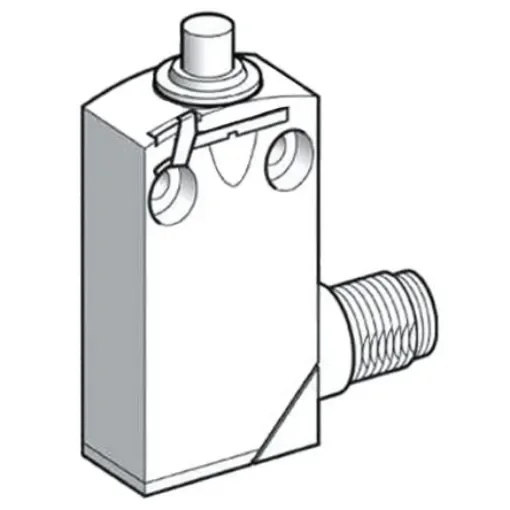 Telemecanique Sensors OsiSense XC Series Plunger Limit Switch, NO/NC, IP66, IP67, IP68, SPDT, Zamak Zinc Alloy Housing, - XCMD2110M12 product image