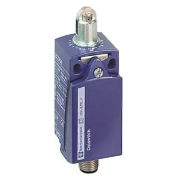 Telemecanique Sensors OsiSense XC Series Roller Plunger Limit Switch, NO/NC, IP66, IP67, DPST, Zamak Zinc Alloy - XCKD2102M12 product image