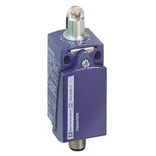 Telemecanique Sensors OsiSense XC Series Roller Plunger Limit Switch, NO/NC, IP66, IP67, DPST, Zamak Zinc Alloy - XCKD2102M12 product image