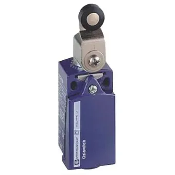 Telemecanique Sensors OsiSense XC Series Roller Lever Limit Switch, NO/NC, IP66, IP67, DPST, Zamak Zinc Alloy Housing, - XCKD2118N12 product image