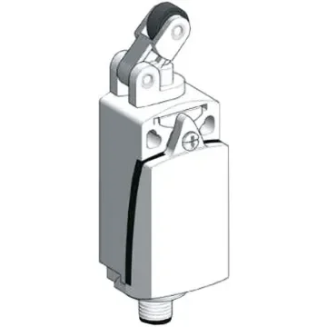 Telemecanique Sensors OsiSense XC Series Roller Plunger Limit Switch, NO/NC, IP66, IP67, DPST, Zamak Zinc Alloy - XCKD2121M12 product image