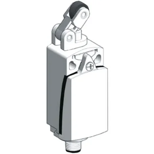 Telemecanique Sensors OsiSense XC Series Roller Plunger Limit Switch, NO/NC, IP66, IP67, DPST, Zamak Zinc Alloy - XCKD2121M12 product image