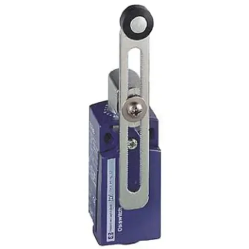 Telemecanique Sensors OsiSense XC Series Roller Lever Limit Switch, NO/NC, IP66, IP67, DPST, Zamak Zinc Alloy Housing, - XCKD2145N12 product image