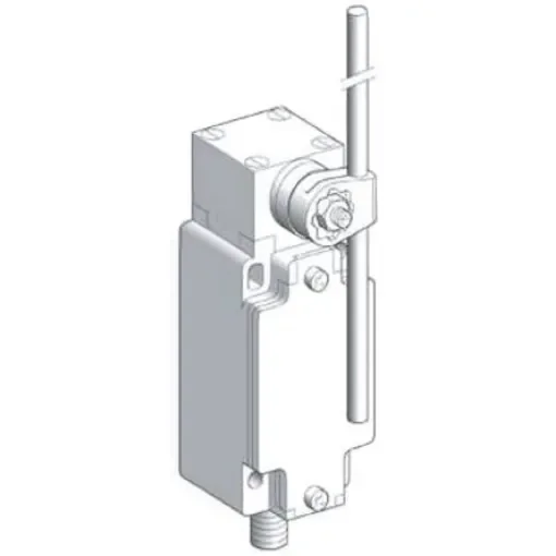 Telemecanique Sensors OsiSense XC Series Roller Lever Limit Switch, NO/NC, IP66, DPST, Zamak Zinc Alloy Housing, 500V - XCKJ10559D product image