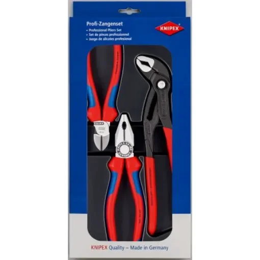 Knipex 3-Piece Plier Set, 305 mm Overall - 00 20 09 V01 product image