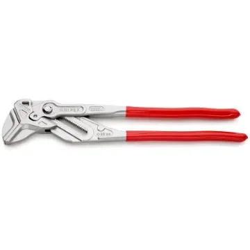 Knipex 86 03 Plier Wrench, 400 mm Overall, Angled, Bent, Flat, Straight Tip, 85mm Jaw - 86 03 400 product image