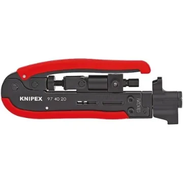Knipex Hand Crimp Tool for BNC Connectors, F Connectors, RCA Connectors - 97 40 20 SB product image