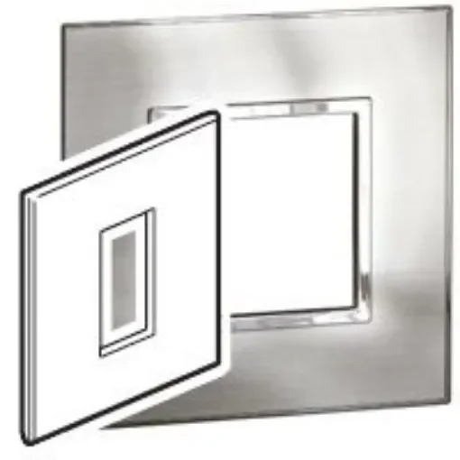 Legrand Silver 1 Gang Light Switch Cover - 5 765 56 product image