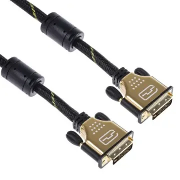 Roline, Male DVI-D Dual Link to Male DVI-D Dual Link Cable, 10mBlack/Gold sheath - 11.04.5518-5 product image