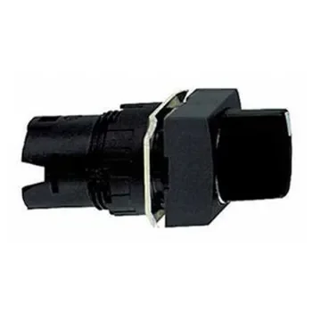 Schneider Electric Harmony XB6 Series 2 Position Selector Switch Head, Black Handle - ZB6CD22 product image