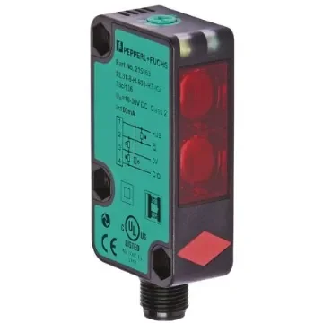 Pepperl + Fuchs Retroreflective Photoelectric Sensor, Block Sensor, 9 m Detection Range - RL31-54/73c/136 product image