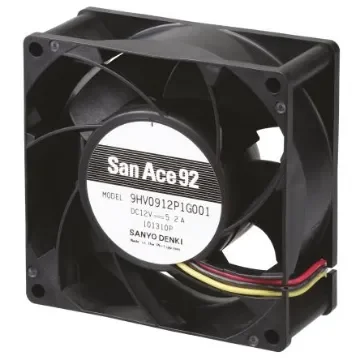 Sanyo Denki San Ace 9HV Series Axial Fan, 48 V dc, DC Operation, 306m³/h, 57.6W, 1.2A Max, 92 x 92 x 38mm - 9HV0948P1G001 product image