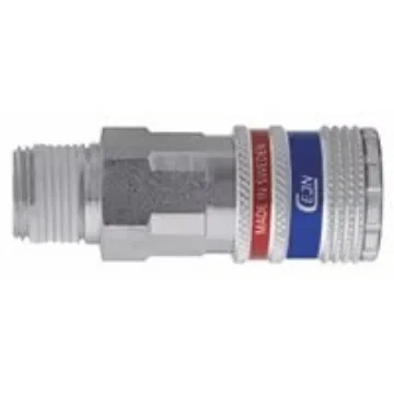 CEJN Brass, Steel Male Pneumatic Quick Connect Coupling, R 1/4 Male Threaded - 103002152 product image