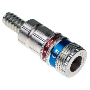 CEJN Brass, Steel Pneumatic Quick Connect Coupling, 10mm Hose Barb - 103202004 product image