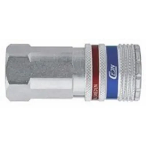 CEJN Brass, Steel Female Pneumatic Quick Connect Coupling, G 1/4 Female Threaded - 103102202 product image