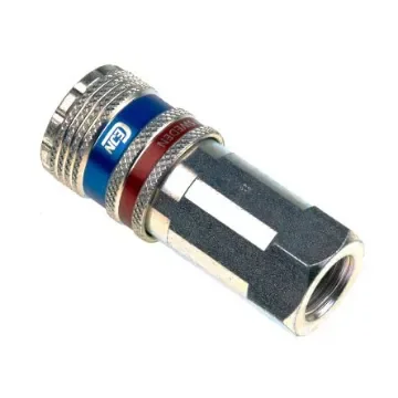 CEJN Brass, Steel Female Pneumatic Quick Connect Coupling, G 1/4 Female Threaded - 103203202 product image