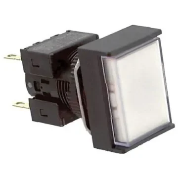 Omron A16 Series Illuminated Push Button, Panel Mount, 16mm Cutout, DPDT, IP65 - A165L-JWM-24D-2 product image