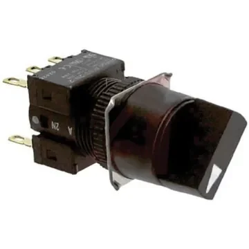 Omron Selector Switch - (DPDT) 16mm Cutout Diameter 2 Positions - A165S-T2A-2 product image