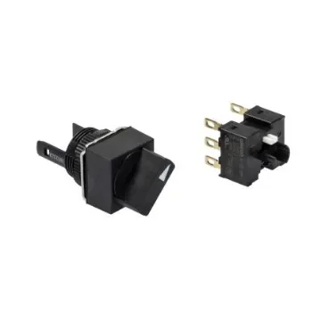 Omron Selector Switch - (DPDT) 16mm Cutout Diameter 2 Positions - A165S-A2M-2 product image