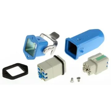 HARTING Connector Set, 4 Way, 10A, Female to Male, Han Ex, 90 V - 10 36 004 0003 product image