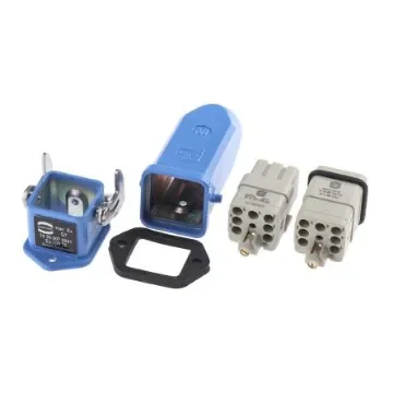 HARTING Connector Set, 7 Way, 10A, Female to Male, Han Ex, 90 V - 10 36 007 0001 product image