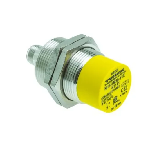 Turck Inductive Threaded Barrel Proximity Sensor, M30, 15 mm Detection, NAMUR, 8.2 V dc - Ni15-EM30-Y1X-H1141 product image