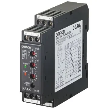 Omron Temperature Monitoring Relay, SPDT, DIN Rail - K8AK-TH12S 24VAC/DC product image