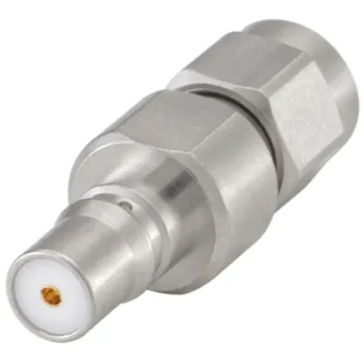Rosenberger Straight 50O RF Adapter QMA Socket to SMA Plug 18GHz - 28K132-S00N5 product image