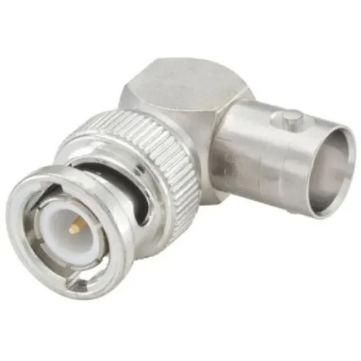 Rosenberger Right Angle 50O RF Adapter BNC Plug to BNC Socket 10GHz - 51S201-K00N5 product image