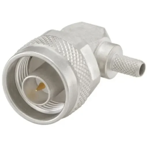 Rosenberger, Plug Cable Mount N Connector, 50O, Crimp, Solder Termination, Right Angle Body - 53S205-306N5 product image