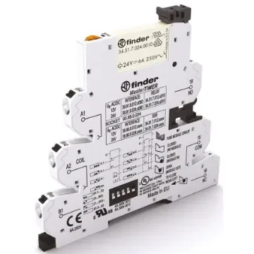 Finder 39 Series Interface Relay, DIN Rail Mount, 24V ac/dc Coil, SPDT - 39.91.0.024.0060 product image
