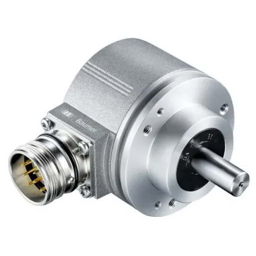 Baumer EIL580 Series Optical Incremental Encoder, 2048 ppr, HTL/Push Pull Signal, Solid Type, 10mm Shaft - EIL580-SC10.5FN.02048.A product image