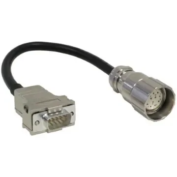 Baumer Straight Female 12 way M23 to Straight Male 9 way 9 Pin D-sub Sensor Actuator Cable, 200mm - 11119257 product image
